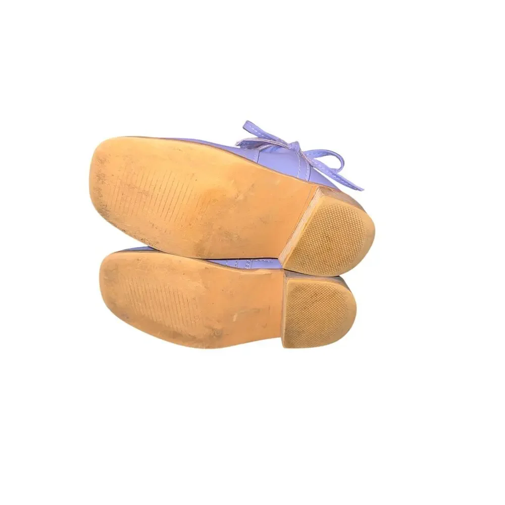 Tiny Toes Nation Lilac Hollyn Bow Ankle Boots Girls Size 8